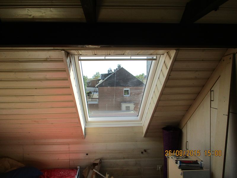 Eingebautes Dachfenster